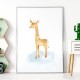 Detský plagátik na stenu so žirafkou