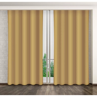Béžový jednofarebný záves s riasiacou páskou