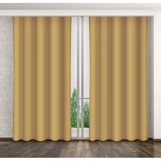 Béžový jednofarebný záves s riasiacou páskou