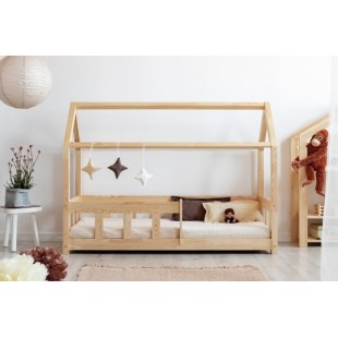 ADEKO dřevěná dětská postel ve tvaru domečku s bočnicemi
