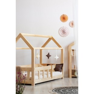 ADEKO drevená detská posteľ v tvare domčeka s bočnicami