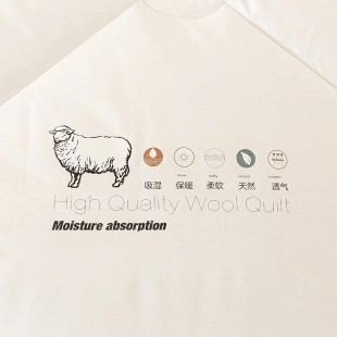 Teplý zimný vlnený paplón z ovčej vlny 200x220 cm