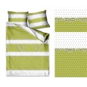 Zeleno-biele posteľné obliečky My Sweet Home