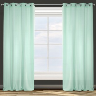 Jednofarebný stredne zatemňujúci mentolový záves 