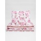 Zamatovo bavlnená detská posteľná bielizeň s motívom srnky a kvetiniek