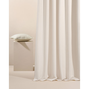 Záves GARDEN LINE so zavesením na riasiacu pásku nepremokavý na terasu/altánok v svetlo krémovej farbe