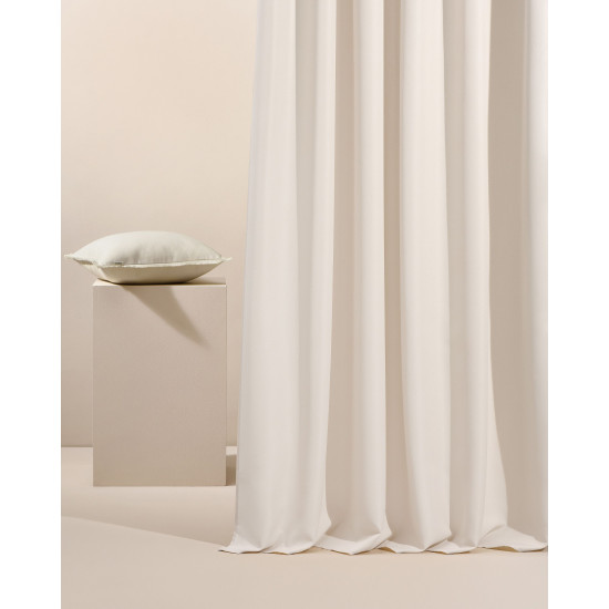 Záves GARDEN LINE so zavesením na riasiacu pásku nepremokavý na terasu/altánok v svetlo krémovej farbe