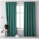 Tmavozelený jednofarebný záves AURA s riasiacou páskou