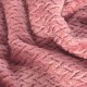 Staroružová dekoračná deka na posteľ so vzorom