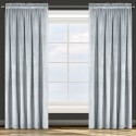 Strieborný stredne zatemňujúci záves s riasiacou páskou