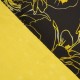 Čierno žlté posteľné obliečky s motívom havajských ruží