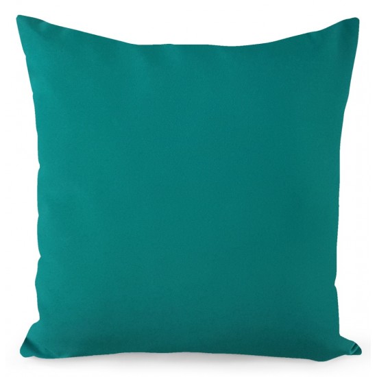 Tyrkysová obliečka na dekoračný vankúšik