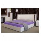 Mäkká fialová posteľná froté plachta s gumičkou