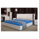 Froté modrá posteľná plachta s gumičkou