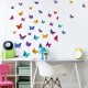 Sústava krásnych detských farebných nálepiek s motýlim vzorom