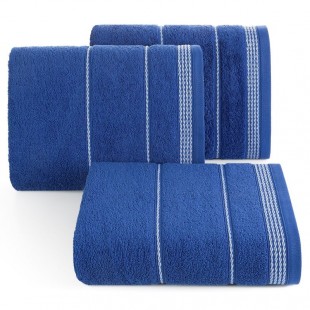 Kráľovský modrý bavlnený uterák s ozdobným vzorom