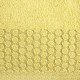 Žltý uterák z bavlny s kruhovým vzorom
