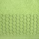 Zelený uterák z bavlny s kruhovým vzorom
