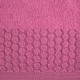 Ružový jednofarebný uterák z bavlny s kruhovým vzorom