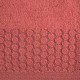 Červený uterák z bavlny s kruhovým vzorom