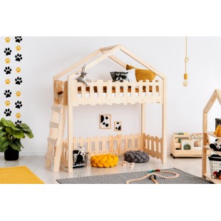 ADEKO detská drevená posteľ s hracím kútikom