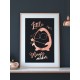 Ružovo zlato čierny lesklý plagát Penguin Potter