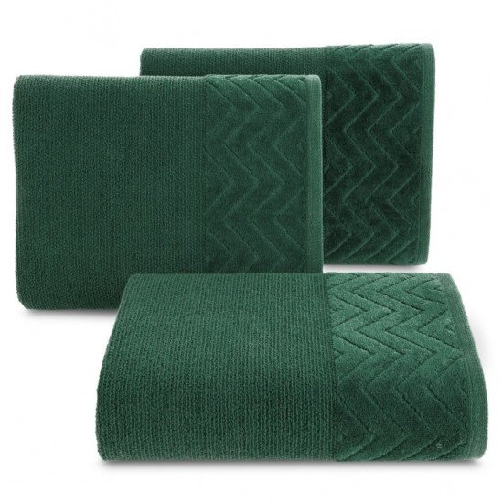 Zelený kúpeľňový bavlnený ručník