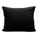 Čierna jednofarebná obliečka z mikrovlákna na vankúšik