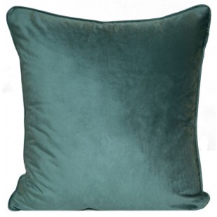 Obliečka na vankúš zo zamatu v zelenej farbe