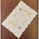 Obrúsok krémový so zlatými hviezdičkami