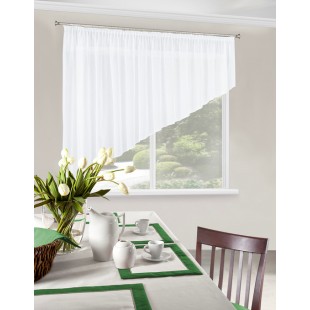 Záclona atypická v bielej farbe