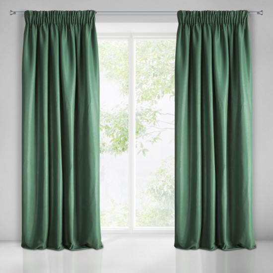 Záves stredne zatemňujúci jednofarebný zelený