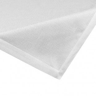 Dekoračný obrus na stôl jednofarebný biely