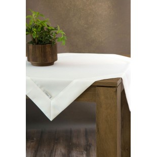 Obrus na stôl jednofarebný biely