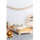 Detská drevená posteľ z borovicového dreva
