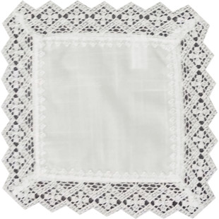 Dekoračný obrúsok v krémovej farbe s rastlinným motívom