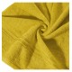 Bavlnený uterák s ozdobným dvojpruhom v horčicovej farbe