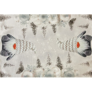 Obdĺžníkový vianočný obrúsok s potlačou škriatkov