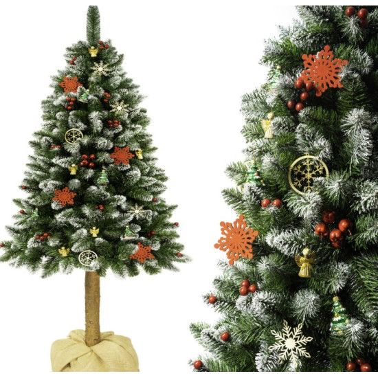 Umelý vianočný 3D stromček na kmeni 200cm Diamantová borovica