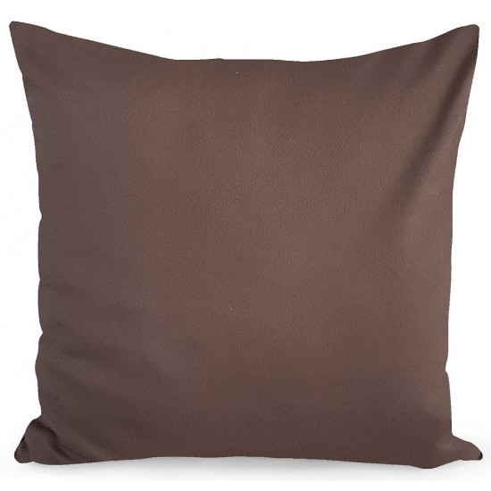 Hnedá obliečka na dekoračný vankúš