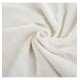 Krémový jednofarebný bavlnený uterák do kúpeľne 