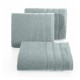 Sivo mentolový jednofarebný bavlnený uterák do kúpeľne 