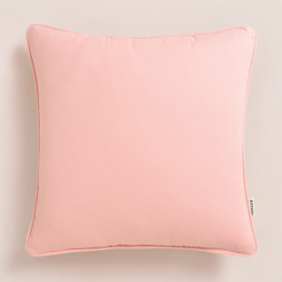 Dekoračná obliečka na vankúš v púdrovo ružovej farbe