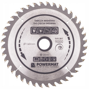 Vídiový kotúč na drevo 160x20 40z TDD-160x20x40Z