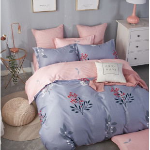 Obojstranné posteľné obliečky z bavlneného saténu so vzorom jarabiny