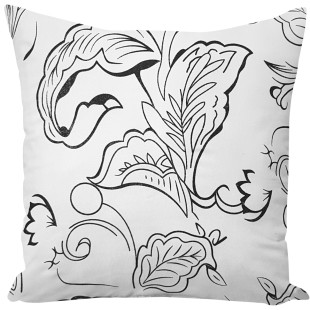 Dekoračná obliečka na vankúš v bielej farbe