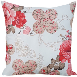 Dekoračná obliečka na vankúš s motívom ruží