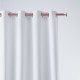 Záves jednofarebný biely so zavesením na kruhy