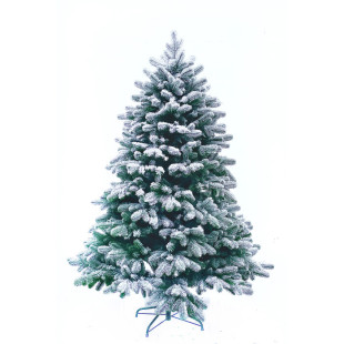 Luxusný 3D umelý vianočný stromček LUX SNOWY s realistickými vetvičkami a kovovým podstavcom