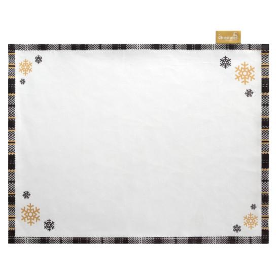 Vianočný obrúsok zdobený snehovými vločkami